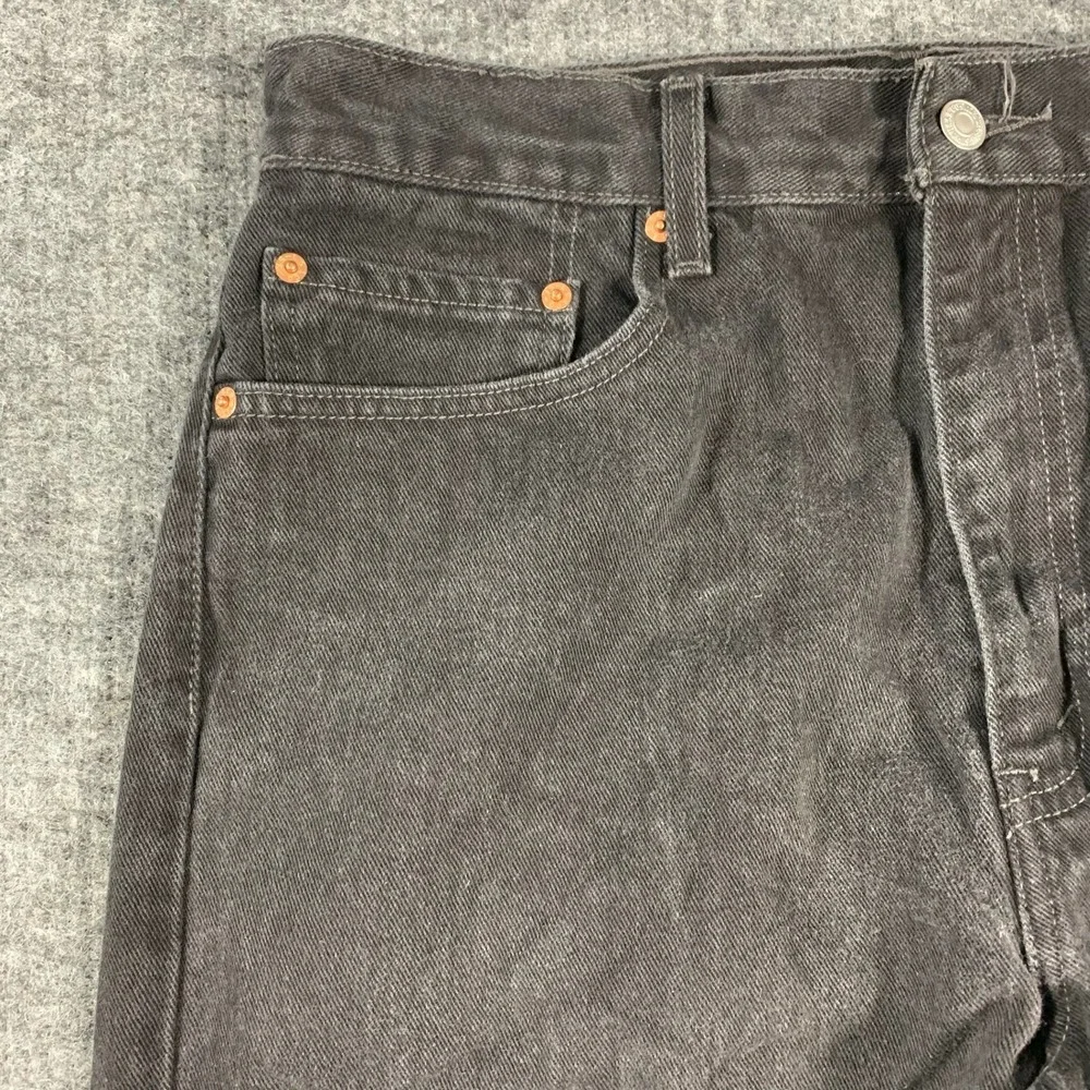 VTG Levis 505 Jeans Mens 34 Fits 32x32 Black Regular Straight Leg Fit Denim Y2K